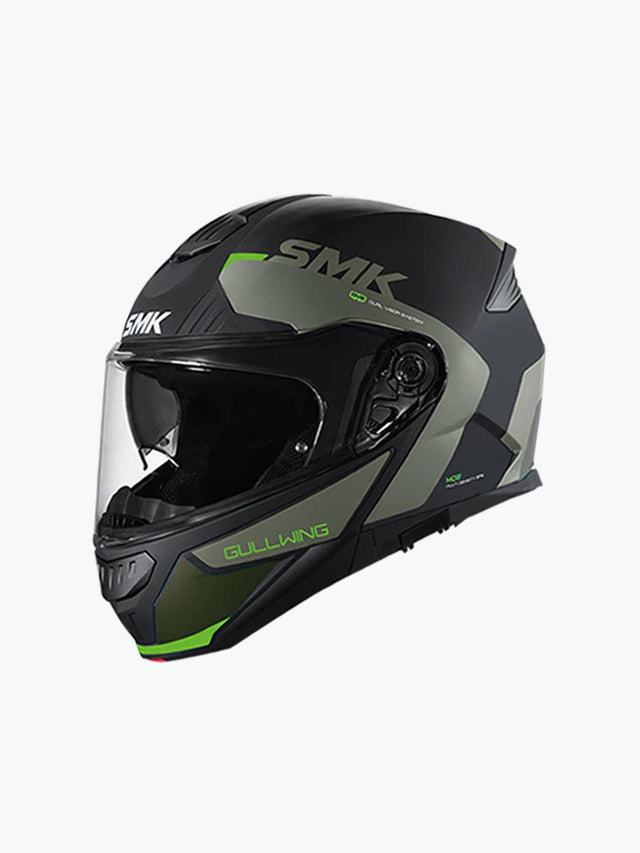 SMK Gullwing Kresto GL288 Gloss Black Green - Moto Modz