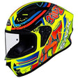 SMK HELMET - STELLAR GRAFFITI YELLOW RED ORANGE GLOSS (GL437) HELMET - Moto Modz