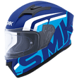 SMK HELMET - Stellar Stage Gloss Blue White (GL551) Helmet - Moto Modz