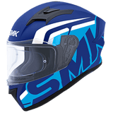 SMK HELMET - Stellar Stage Gloss Blue White (GL551) Helmet - Moto Modz