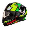 SMK HELMET - Twister Cartoon Full Face Gloss HelmeT  GLOOSS BLACK / YELLOW/WHITE - Moto Modz