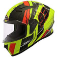 SMK Stellar Swank Clear Visor Matt Yellow Black and Red - Moto Modz