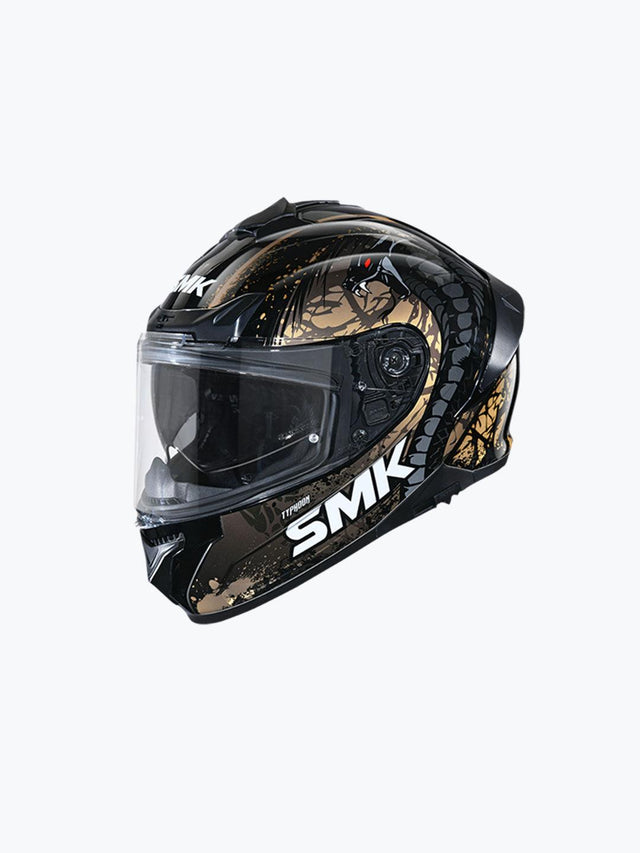 SMK TYPHOON  REPTILE GRPS GL277 BLK GOLD-L - Moto Modz