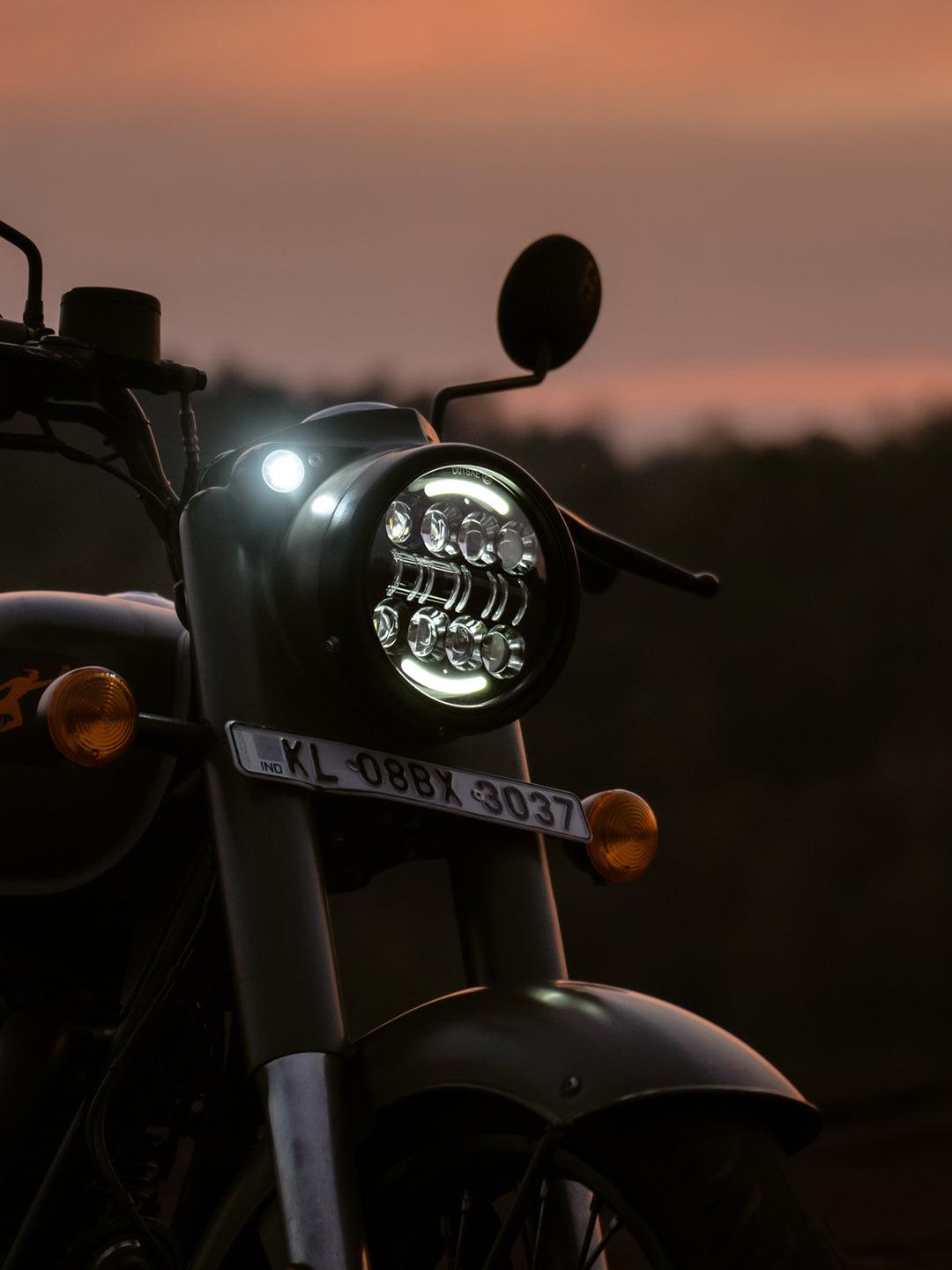 Spitfire Reborn Fire Bolt Moon Top  Headlight - Moto Modz