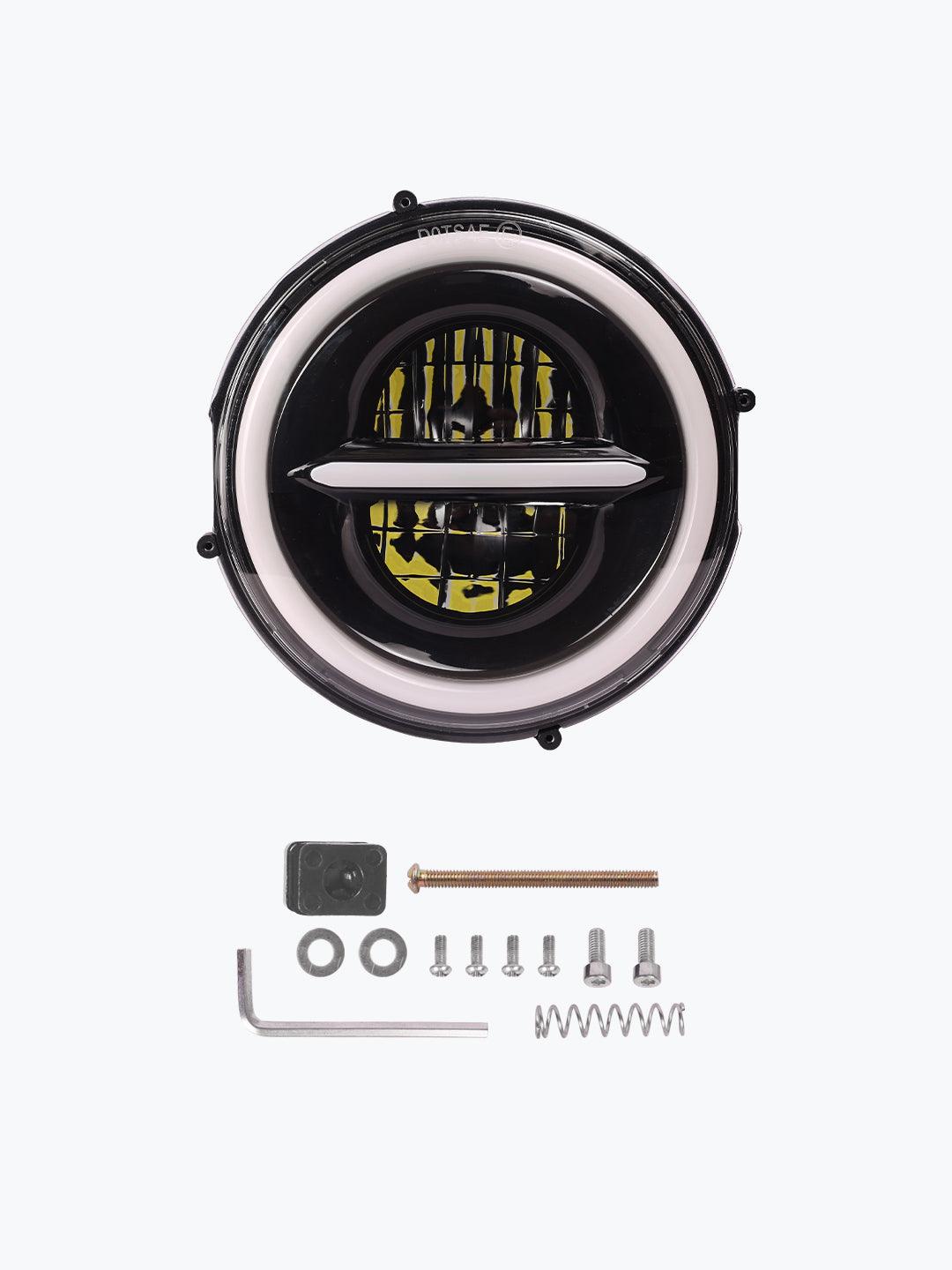 Spitfire Reborn Thunderbolt Headlight With Ring - Moto Modz