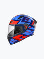 STUDDS THUNDER D3  W/SP MATTE BLUE N2 RED - Moto Modz