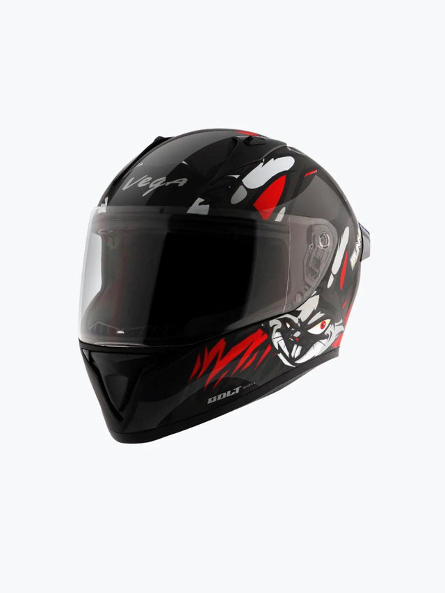 Vega Bolt Bunny Black Red - Moto Modz