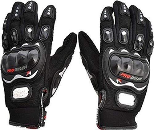 Probiker Synthetic Leather Motorcycle Gloves (Black, M) - Moto Modz