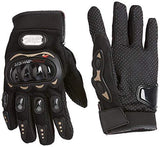 Probiker Synthetic Leather Motorcycle Gloves (Black, M) - Moto Modz