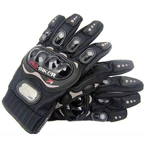 Probiker Synthetic Leather Motorcycle Gloves (Black, M) - Moto Modz