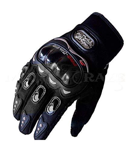 Probiker Synthetic Leather Motorcycle Gloves (Black, M) - Moto Modz